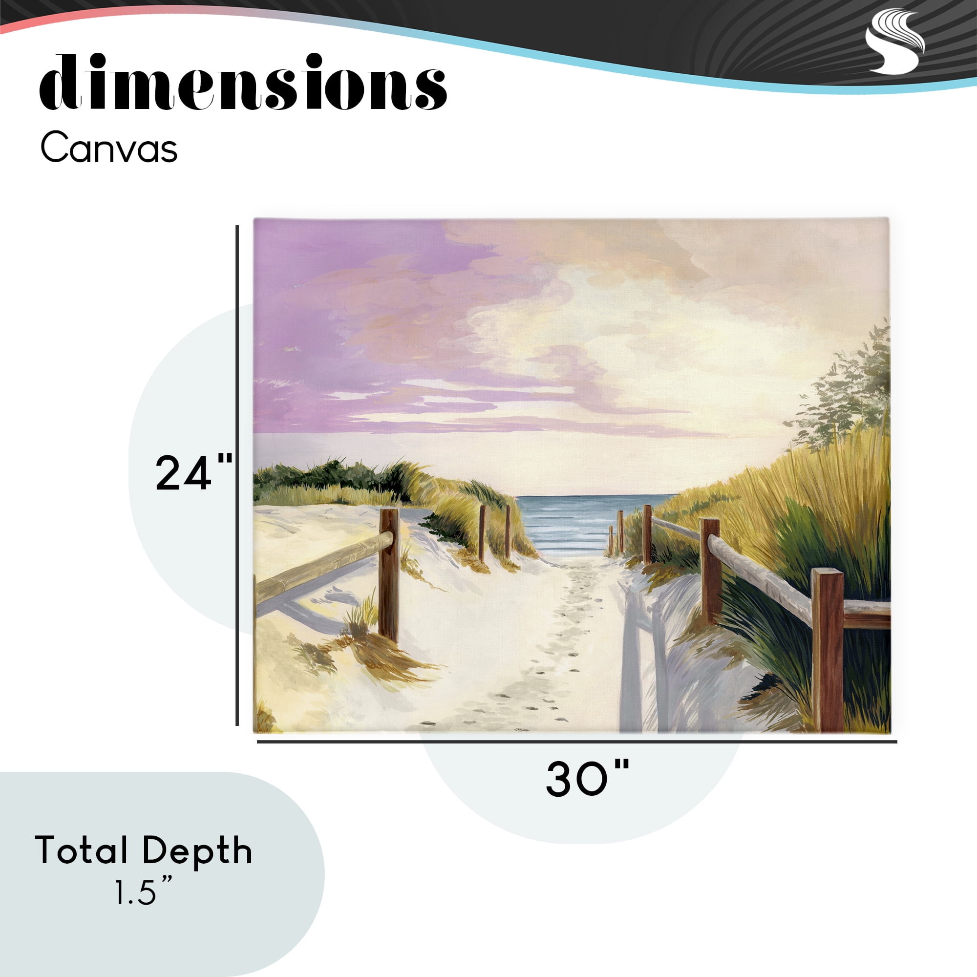 Cottesloe Beach Pathway Canvas Wall Art, design by Courtney Haley