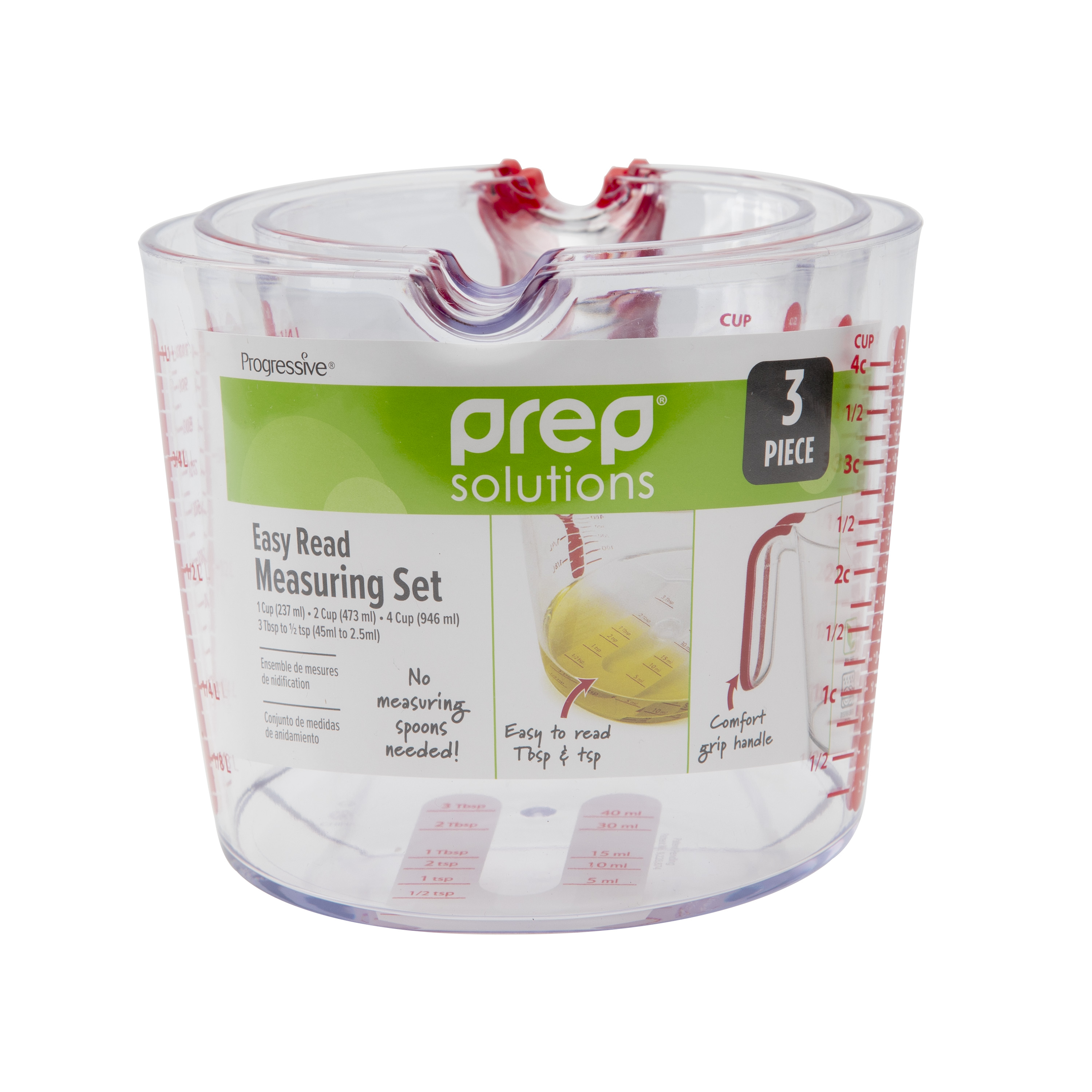 PrepSolutions 3-Piece Liquid Measuring Cup Set photo 7