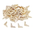 thumbnail image 2 of 50 piezas álbum álbum de fotos álbumes de fotos menús protectores de esquina 14x14mm oro Sunnimix Protectores de álbum de recortes de metal, 2 of 8