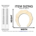thumbnail image 2 of Unfinished Wood Makeup Headband Shape 7" / 1/2", 2 of 3
