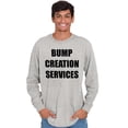 thumbnail image 3 of Dad Bump Creation Baby Announcement Men's Big & Tall Long Sleeve Graphic Tee Brisco Brands 3X, 3 of 5