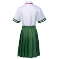 thumbnail image 3 of Disfraz de Anime Suzume No Tojimari Iwado Suzume, falda verde, camisa, uniforme, traje, ropa de fiesta de Carnaval de Halloween, 3 of 4