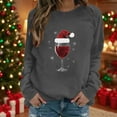 thumbnail image 2 of My Items Talove Long Sleeve Shirts for Women Graphic Printed Sweatshirt Fall Fashion Must Haves Holiday Outfits Clothes Womens Tops Long Sleeve Dressy Casual Christmas Shirts, 2 of 4