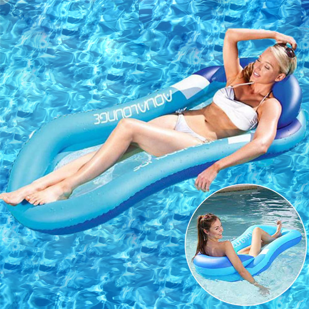 Swimming Pool Mattress Vinyl Float Heavy Duty Inflatable Tanning Raft For Adults 