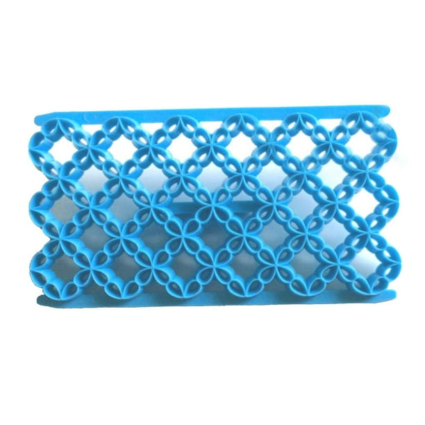 Billuyoard Cortadores de galletas de flores, moldes en relieve para galletas, molde para repostería en relieve para pasteles, cortador en relieve Herramientas y accesorios para hornear azul 9930-4