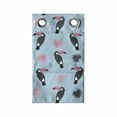 thumbnail image 1 of Animal Hanging Pocket Organizer, Tropical Toucan Birds Repetitive Pattern Simplistic Birds, Printed Polyester Storage Bag with Pockets, 9" x 16", Pale Blue Rose, 1 of 2