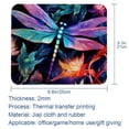 thumbnail image 5 of Dragonfly 8.3x9.8 Inch Square Non-Slip Rubber Bottom Mouse Pad, Desk Pad, Desk Mat - Printed Design for Office and Gaming, 5 of 6