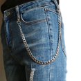 thumbnail image 1 of Long Metal Wallet Chain Leash Pant Jean Keychain Ring Clip Men‘s Hip Hop Stainless Steel Jewelry, 1 of 7