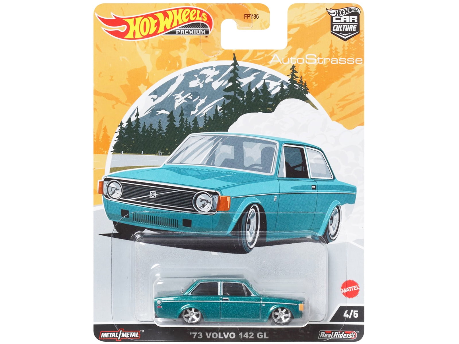Auto Strasse 5 piece Set "Car Culture" Series Diecast Model Cars by Hot Wheels