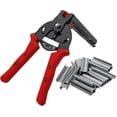 thumbnail image 1 of Red1 Hog Ring Clip And 600 Staple Clips, M Clips Staples For Bird Cage, Wire Fence Installation, 1 of 5