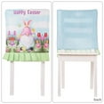 Oleegame 1PC Easter Dining Chair Covers Spring Watercolor Bunnies