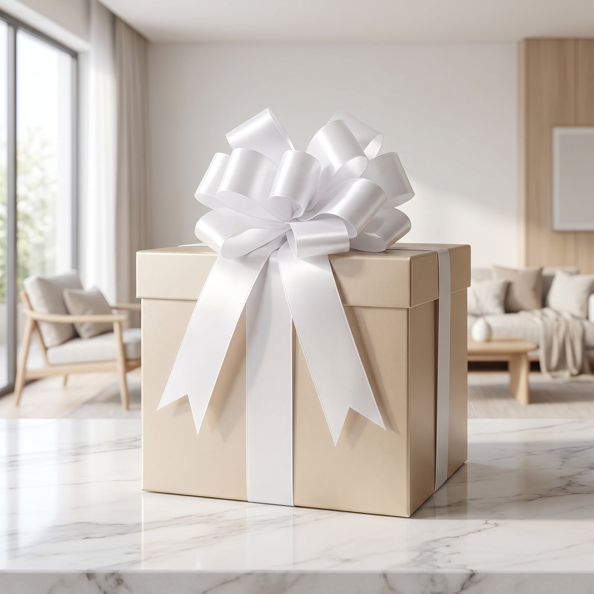 Unique Bargains Crush-Resistant Metallic Bows for Gift Wrapping and Decoration White