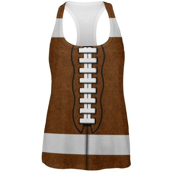 Football Costume All Over Womens Work Out Tank Top - X-Large