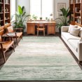 thumbnail image 3 of Sage Green Planks Washable Area Rugs 2.7'x5', Farmhouse Vertical Wood Grain Washable Throw Living Room Rug Non-Slip Sturdy Edge Binding Carpet for Indoor Entryway Bedside Kitchen, 3 of 9