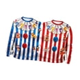 thumbnail image 4 of Sudadera divertida de payaso para parejas, ideal para adultos, mujeres y hombres, perfecta para festivales y ocasiones especiales. Azul Rojo, 4 of 9