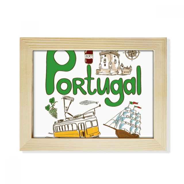 Portugal National symbol Landmark Pattern Desktop Photo Frame Picture Art Decoration Painting 6x8 inch