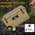 thumbnail image 4 of 65 Quart Cooler, Ultra-Tough Hard Shell Ice Chest, Heavy Duty Insulated Portable Cooler with 6-Day Ice Retention for Camping, Job Site, Tailgating, Beach & Fishing, 4 of 11