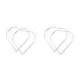 thumbnail image 2 of Pendientes Minnieouse Aleación Mujer 2 Piezas Corazón Plata, 2 of 6