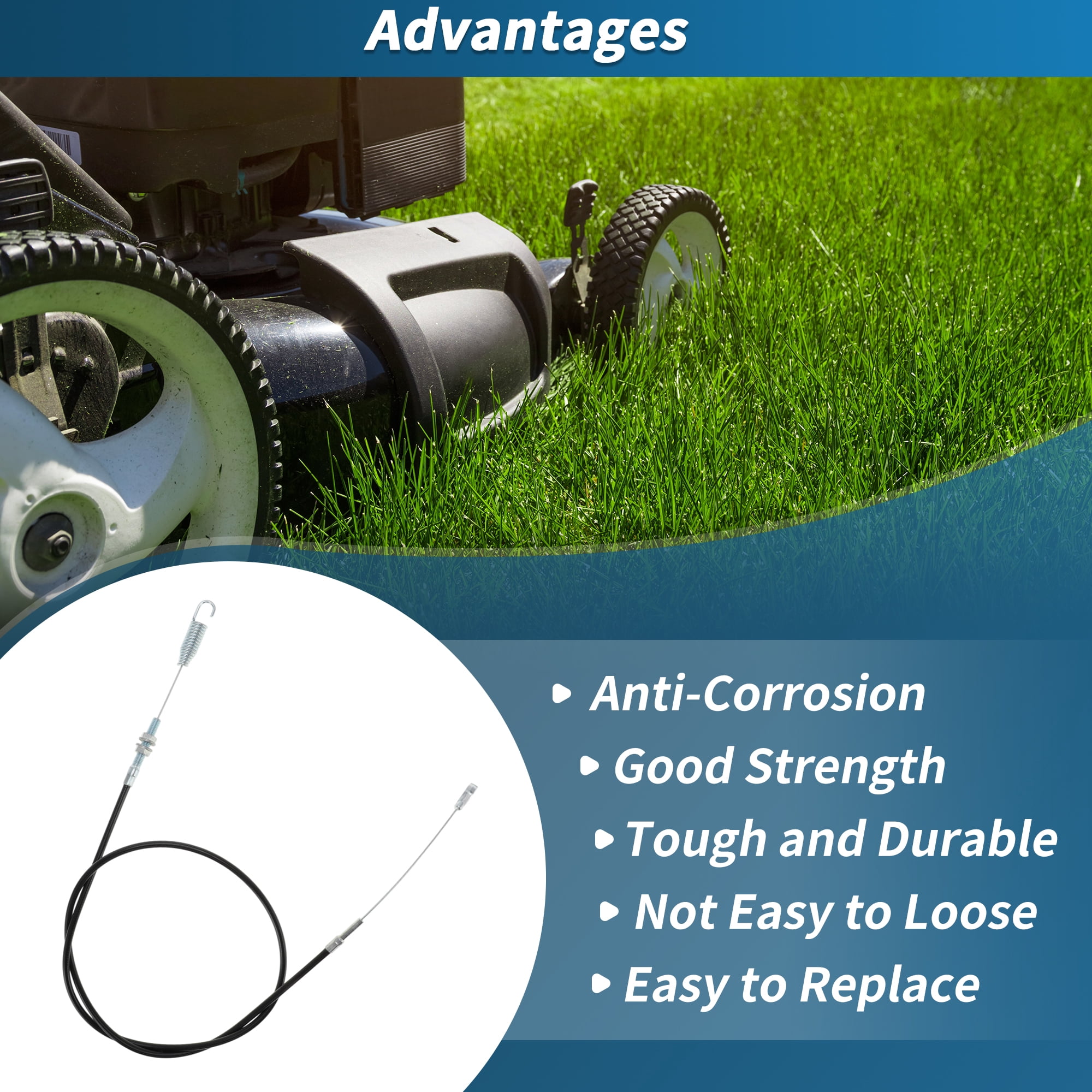 Unique Bargains GX21634/GX22026 Push Pull Control Cable for John Deere Lawn Mowers