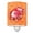 Orange, variant on Caroline's Treasures BB8269CNL Crab Pink Polkadot Ceramic Night Light, 6x4x3", multicolor