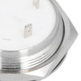 thumbnail image 3 of 5Pcs Momentary Push Button Switch Metal Auto Reset Ultra Thin Waterproof with LED 25mmDC3~6V White, 3 of 5