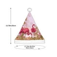 thumbnail image 3 of Vsdgher Flamingos In The Tropical Forest Christmas Hat, Santa Hat for Kids Xmas Holiday Hat Red Classic Christmas New Year Festive Party Supplies, 3 of 6