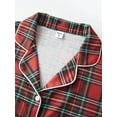 thumbnail image 4 of Rdhnmea Family Christmas Pajamas Matching Sets Plaid Tops and Elastic Waist Pants Loungewear Xmas Jammies Holiday Sleepwear, 4 of 10