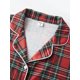 thumbnail image 5 of Pijamas navideños familiares a juego, camisetas a cuadros y pantalones con cintura elástica, pelele para bebé., 5 of 10