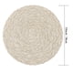 thumbnail image 4 of MeyJey Juego de 6 Manteles Individuales Redondos Trenzados de 15", Juego de 6 Manteles Individuales Grandes de Algodón Tejido Antideslizantes Resistentes Al Calor, Beige, 4 of 10