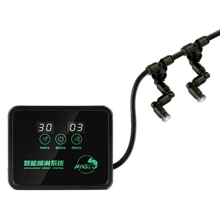 

Intelligent Automatic Mist Spray System Set Electronic Timer LCD Screen Sprinkler Controller Terrarium Spraying Kit
