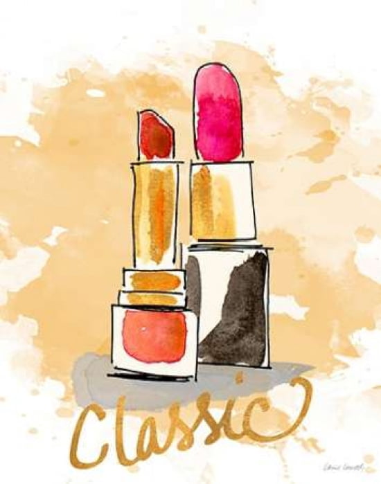 Classic Lipstick Canvas Art - Lanie Loreth ()