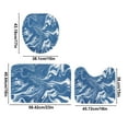 thumbnail image 3 of VOTRUDI Colorful Marble 3-Piece Bathroom Rug Set - Non-Slip Toilet Mat & U-Shaped Bath Mat with HD Printed Design,30x17in, 3 of 6