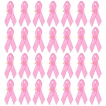 100 Pcs Pink Ribbon Decorative Breast Cancer Portable Awareness Decorations Accessories Gifts Scarf Miss
