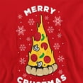 thumbnail image 2 of Merry Christmus Christmas Pizza Unisex Adult Crewneck Sweatshirt, 2 of 5