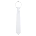 thumbnail image 2 of Jacob Alexander Boy's First Holy Communion 14" Pretied Solid Zipper Tie - White, 2 of 7