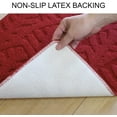 thumbnail image 2 of 17"x28" Indoor Doormat Front Door Mat, Low-Profile Machine Washable Kitchen Rug Absorbent Mud Half Round Entrance Mat for Entryway, Patio, Bedroom, 2 of 6