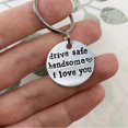 thumbnail image 3 of Trucker Driver Keychain Pendant Silver Stainless Steel Creative Holiday Gifts, 3 of 5