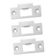 thumbnail image 1 of Milisten 3Ud Placas De Refuerzo Para Puerta De Acero Inoxidable Orificios Y Cerrojos Para Uso En El Hogar, 1 of 7