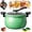 A, variant on Multifunctional Large Capacity Non-Stick Pressure Cooker, 8 Qt Micro Pressure Cooker With Visible Transparent Glass Cover,Anti-Scalding Handle, Fast Cooking Pot For All Stovetops (B)