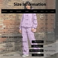 thumbnail image 4 of Hearthz Sweat Suits for Womens 2 Piece Fleece Lined Hoodie Top and Wide Leg Trousers Winter Warm Athletic Workout Oversized Sweatsuits for Women Light Blue S, 4 of 8