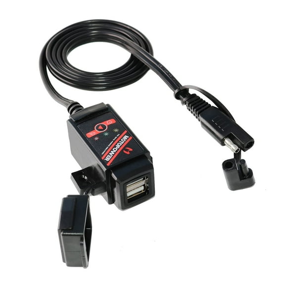 Monitor de batería dual USB 3.1 A MOTOPOWER MP0608A para motocicleta