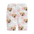 thumbnail image 5 of Xysaqa Big & Tall Men's Pajama Short Pants, Funny Dog Paw Printed Lounge Shorts for Women Plus Size Soft Elastic Waist Sleep Shorts 3X 4X 5X Summer Savings (Unisex), 5 of 8