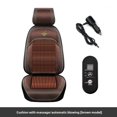thumbnail image 3 of Cojín de asiento de coche transpirable con aire acondicionado, brisa refrescante de verano, masaje refrescante, cuentas de madera, funda de asiento universal, 3 of 5