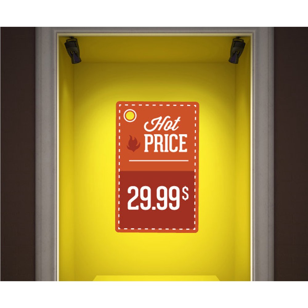 Hot Price 29.99 Retail Discount Sign Wall Decal Vinyl Decal Car