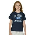 thumbnail image 4 of Possible Not Impossible Autism Aware Crewneck T Shirts Boy Girl Teen Brisco Brands XS, 4 of 6