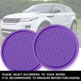 thumbnail image 3 of Purple Car Cup Holder Coaster - Set of 4, 2.75 inch - Non-Slip Auto Interior Accessories for Women, 3 of 5