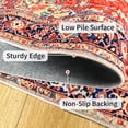 thumbnail image 4 of 2x6 ft Red runner rug , Laundry rug runner, Washable runner rug, Non-Slip Area rug runner for Hallway, Waterproof Boho runner rug for Bathroom and Entryway rug runner, 4 of 7