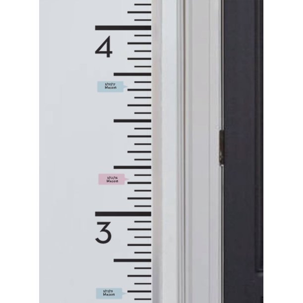 Growth Chart Ruler Decal (RightAligned) Children's Vinyl Wall Decal