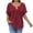 Wine, variant on zbxnLI Plus Size Womens V Neck Shirts Top Casual Dressy Short Sleeve Tunic Shirt Summer Work Business Outfits XL-5XL