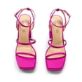 thumbnail image 4 of Sandalia DREAM PAIRS con Plataforma, Tacones Cuadrados, Color Rosa Fucsia, 4 of 5